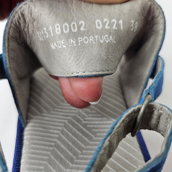 Fly London Cura Slingback Platform Sandal Blue Gray Size 38 - Picture 9 of 9